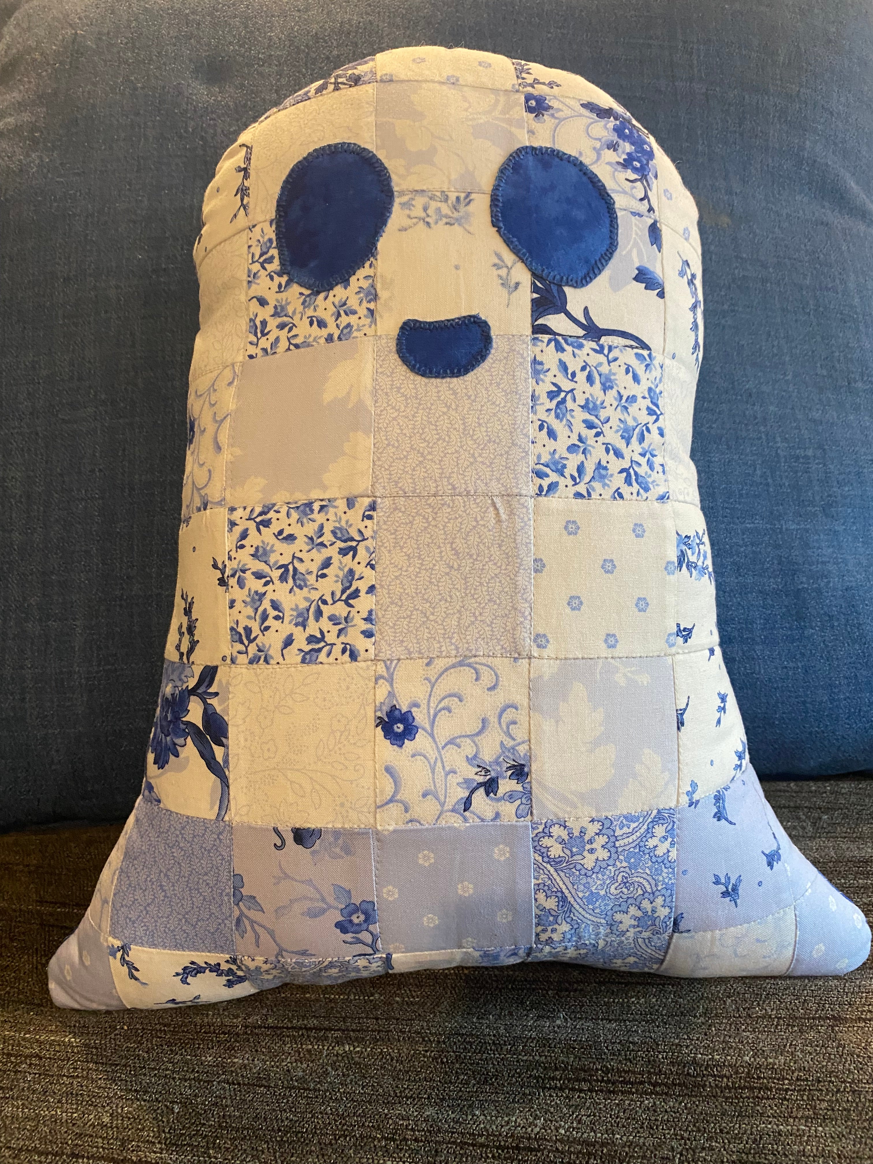 Quilt Ghost Reading Pillow and “The Little Ghost That Was A Quilt” hardback book.